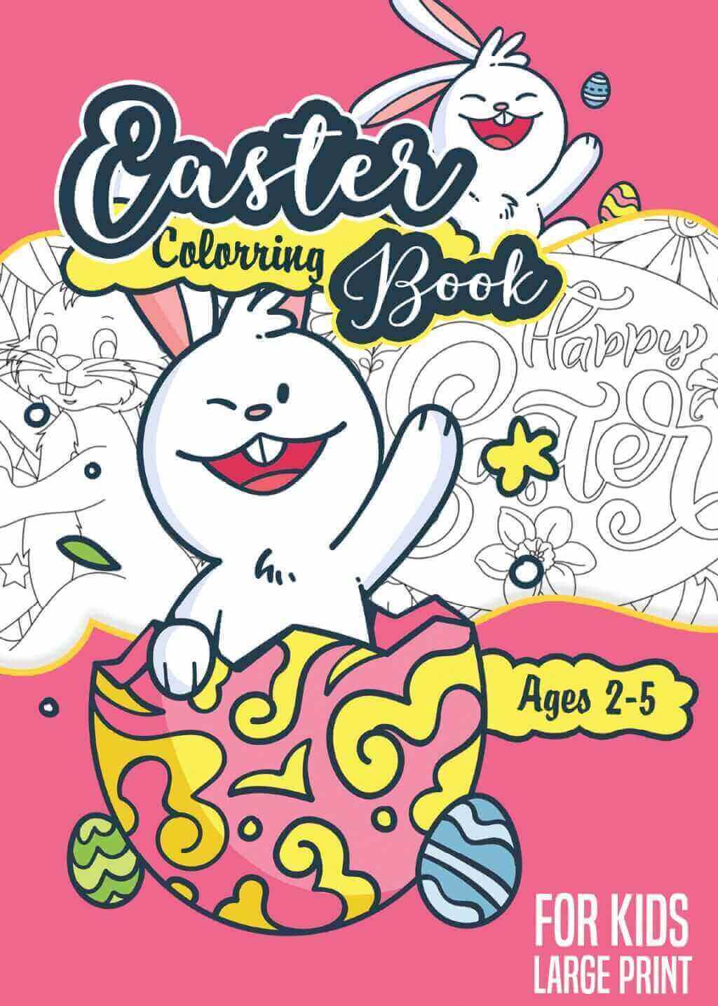 pages of Easter designs filled with Easter eggs