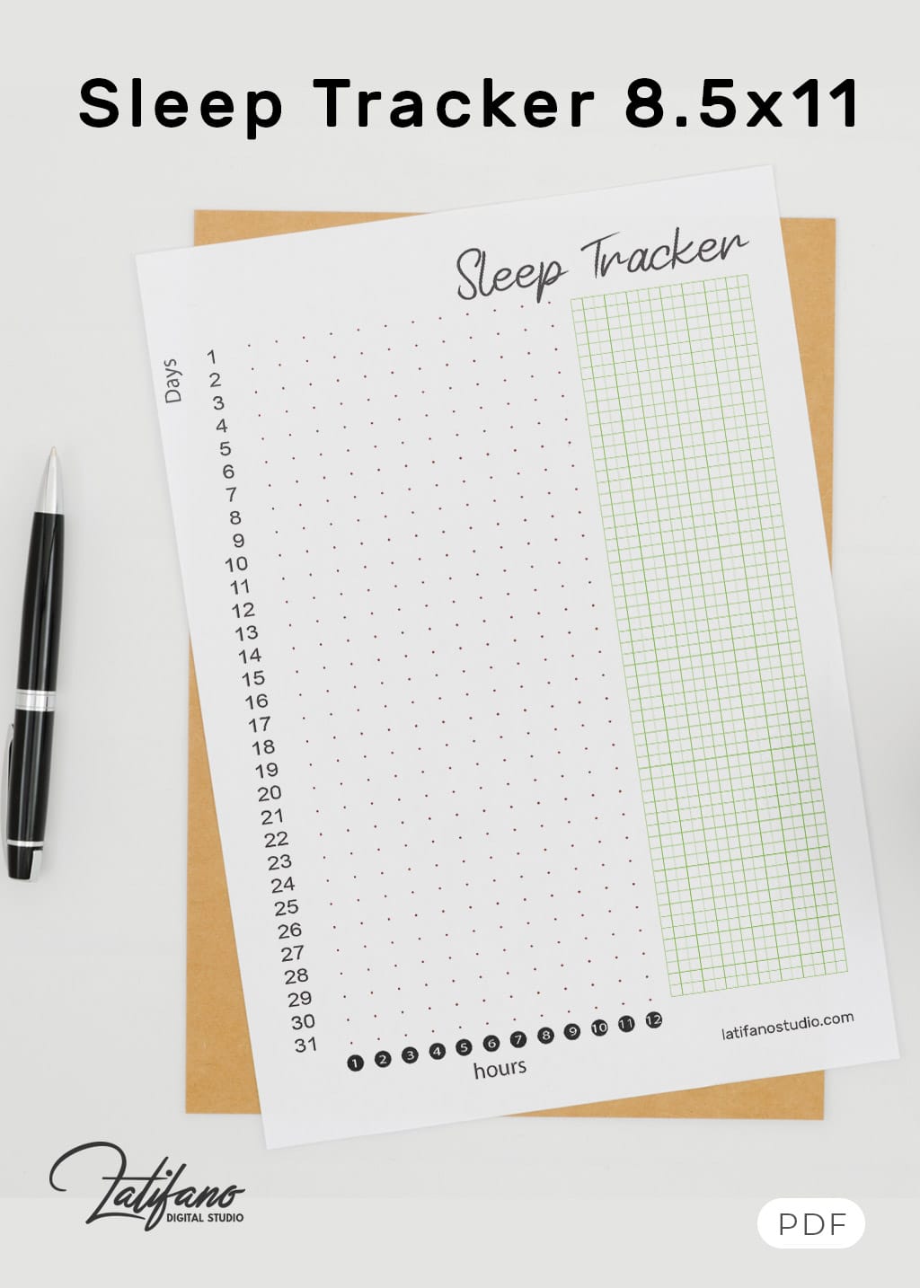 Free printable Sleep Trackerpdf