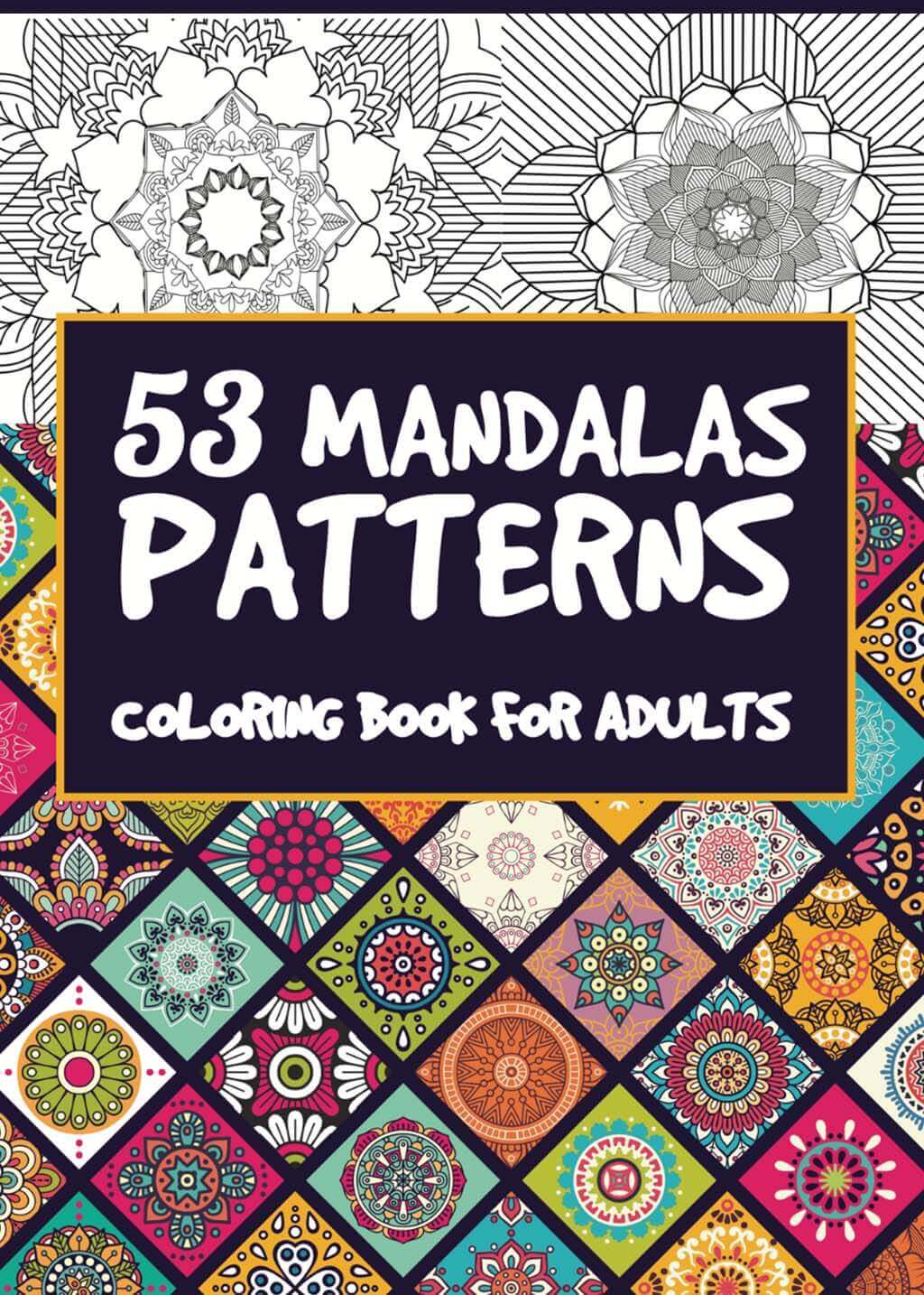 Mandalas patterns coloring book
