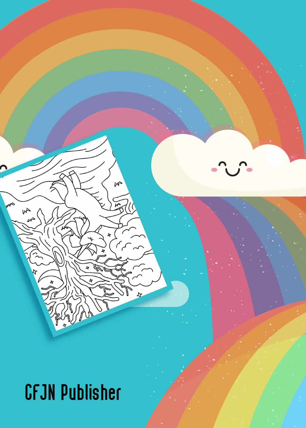 Coloring Book for Kids funny Unicorn and Dino pages