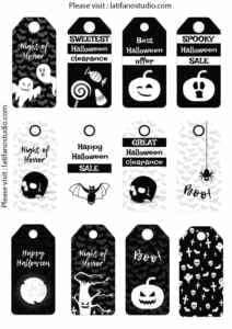 Halloween gift Tags decoration