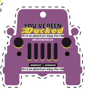 Printable Duck Duck Jeep Tags - you'ver been ducked