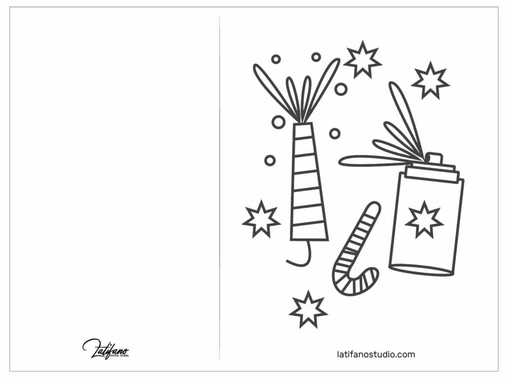 Printable birthday cards to color
