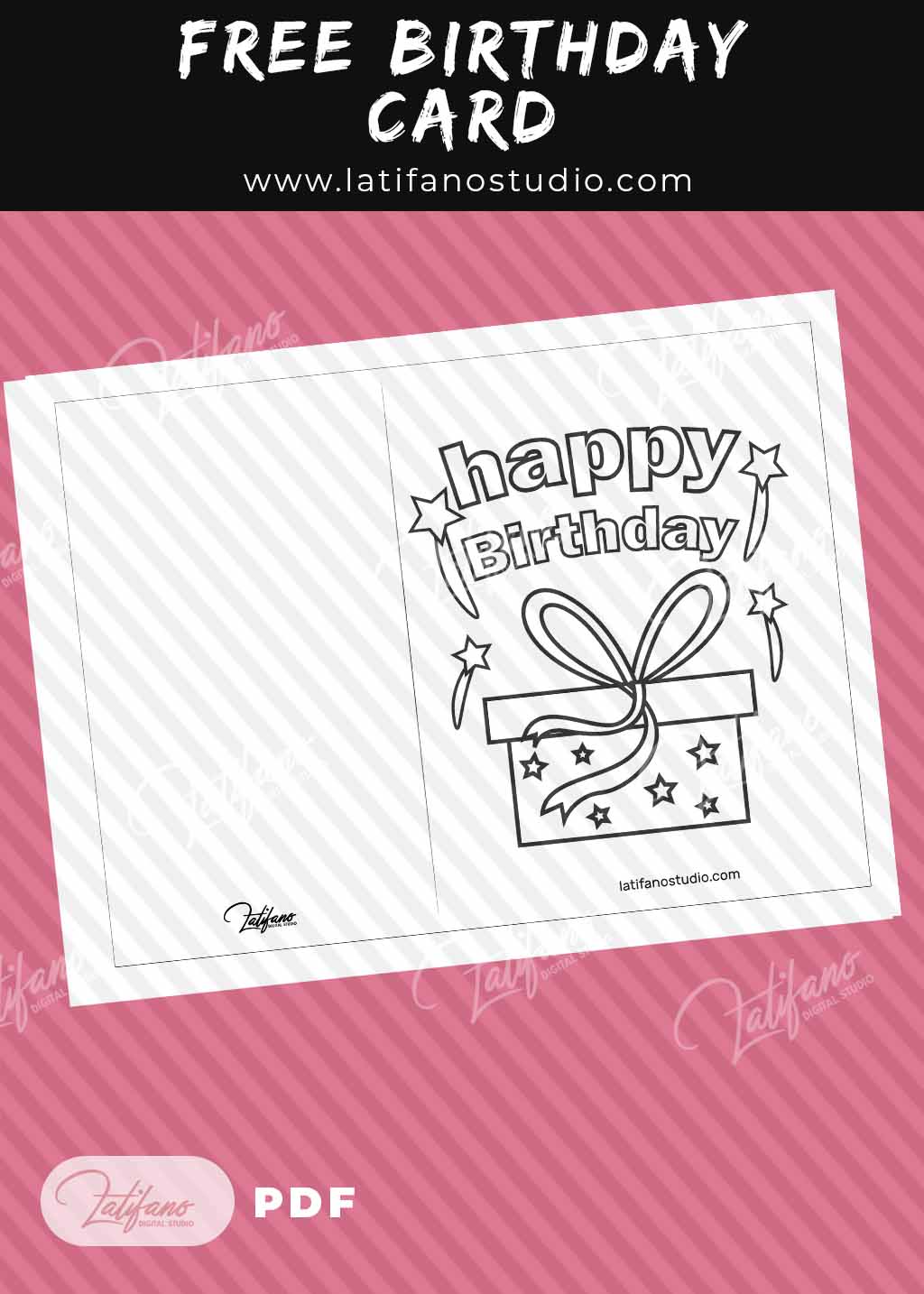 happy birthday free printable coloring birthday cards