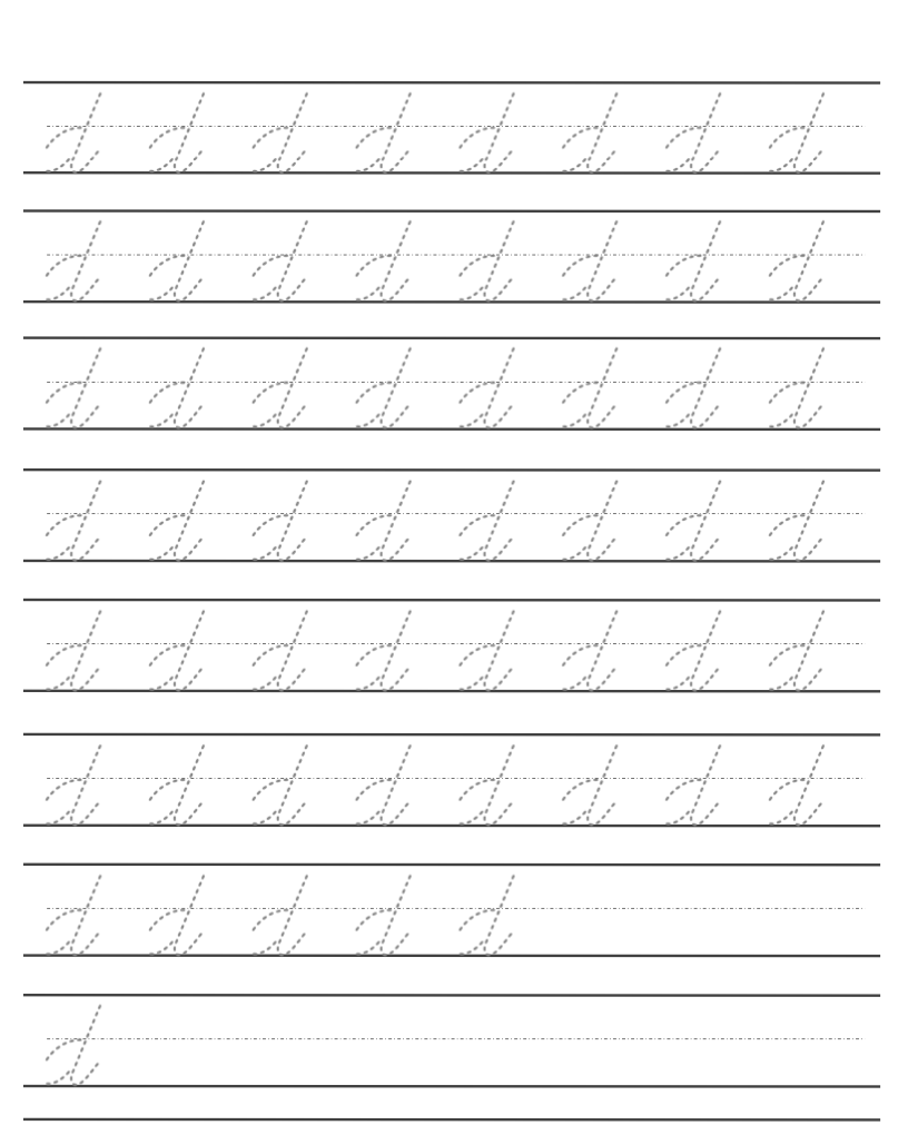 Cursive Writing sheet