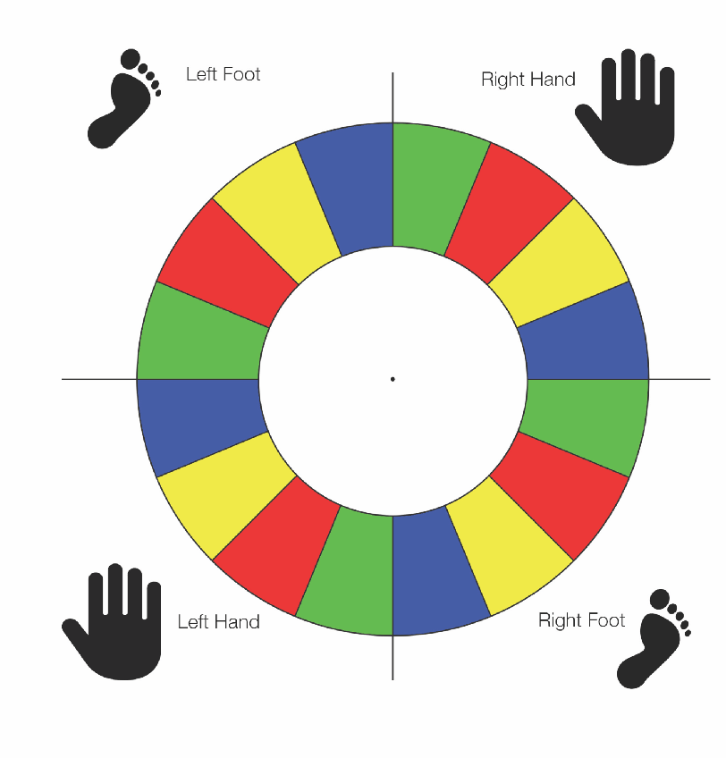 Printable Elf on the Shelf Twister game - play Elf twister game
