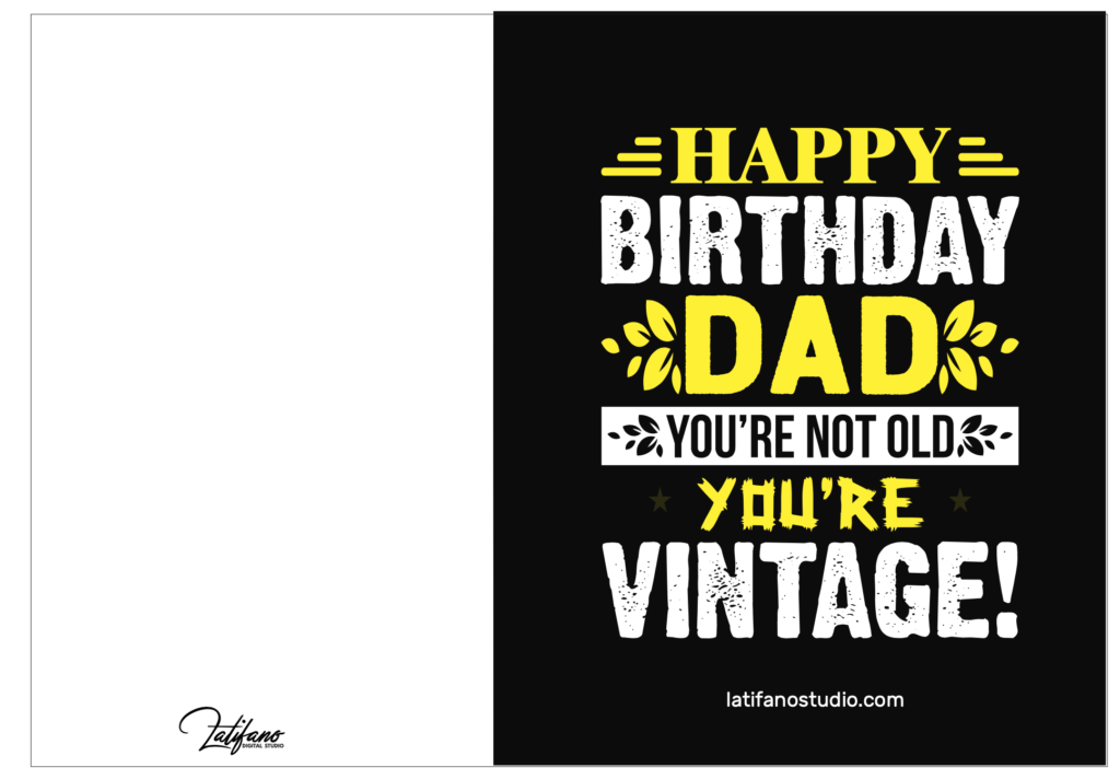 free happy birthday card for dad