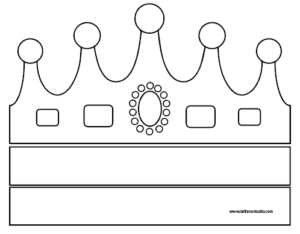 Free printable crown template Pdf Crown to print