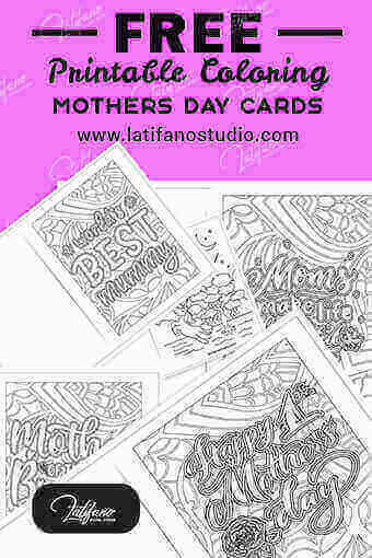 printable mothers day cards to color pdf