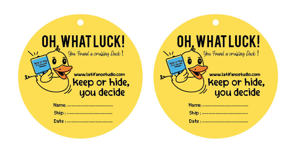 it's time to Join in the fun of the cruising ducks game with these printable cruising ducks tags.